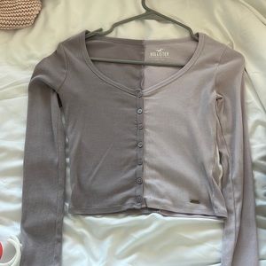 Long sleeve crop top